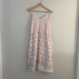 Reistor Pink and White Floral Sundress - Size XS